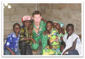 Jack, Go Global 2013, with Morning Star students